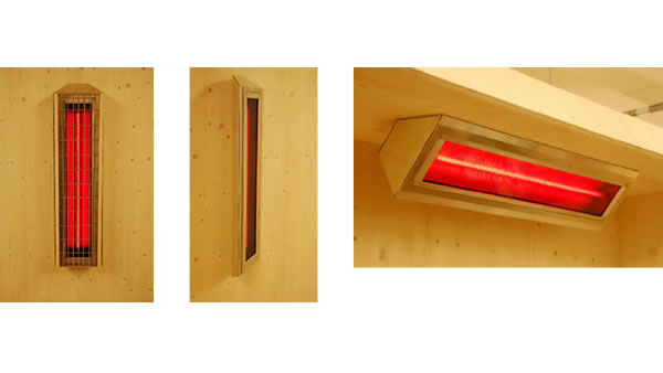 Modules intégrés pour sauna et chauffage infrarouge ROTlicht+