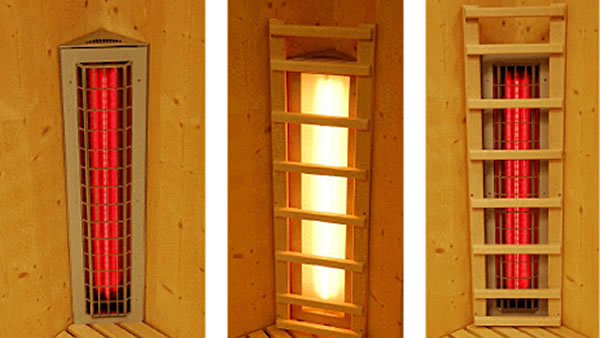 Projecteur de sauna infrarouge ROTir / WEISSir